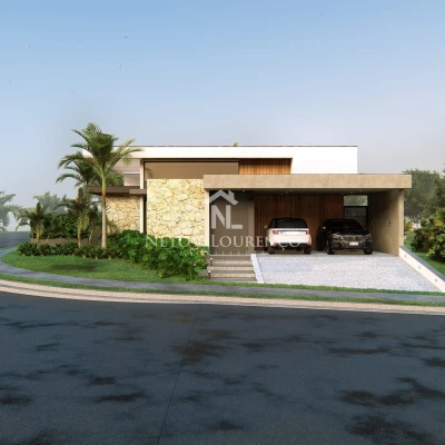 Foto 1: Casa Térrea de Esquina no Condomínio Cambarah | 245m² - 3 Suítes, Área Gourmet e Quintal Amplo