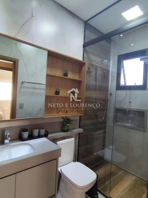 Foto 20: Casa terrea, nova, condominio fechado, ar condicionado, toda decorada, conceito americano. Esquina 