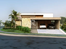 Imagem Casa Térrea de Esquina no Condomínio Cambarah | 245m² - 3 Suítes, Área Gourmet e Quintal Amplo